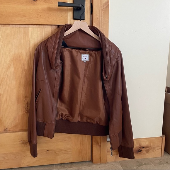 Chestnut Brown Genuine Leather Jacket from Poland (Monnari brand)- size 36 - Picture 8 of 8